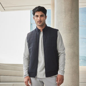 Robert Barakett Fremantle Quilted Vest - Navy